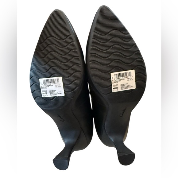 NEW without box Kataleyna Gem Clarks Collection Black Pointed Toe Heels Size 8.5 - Picture 3 of 4